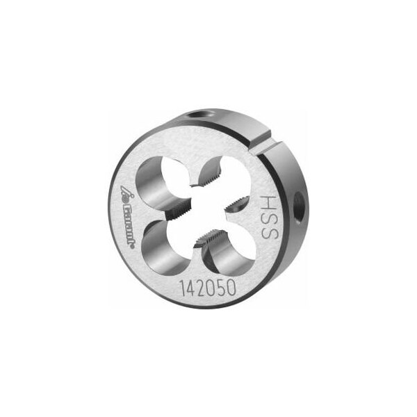 Garant 2in-11 HSS Round Die, for Whitworth Pipe Threads, Closed/Pre-Slit Form 142050 G2 - main